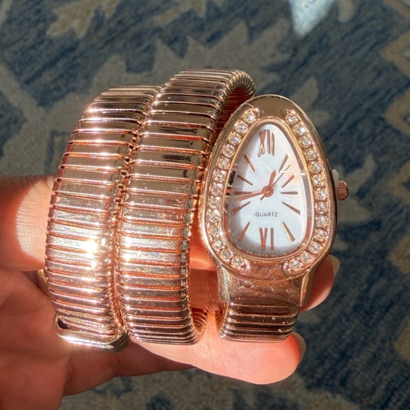 Serpenti Rose Gold Snake Wrap Elegant Watch